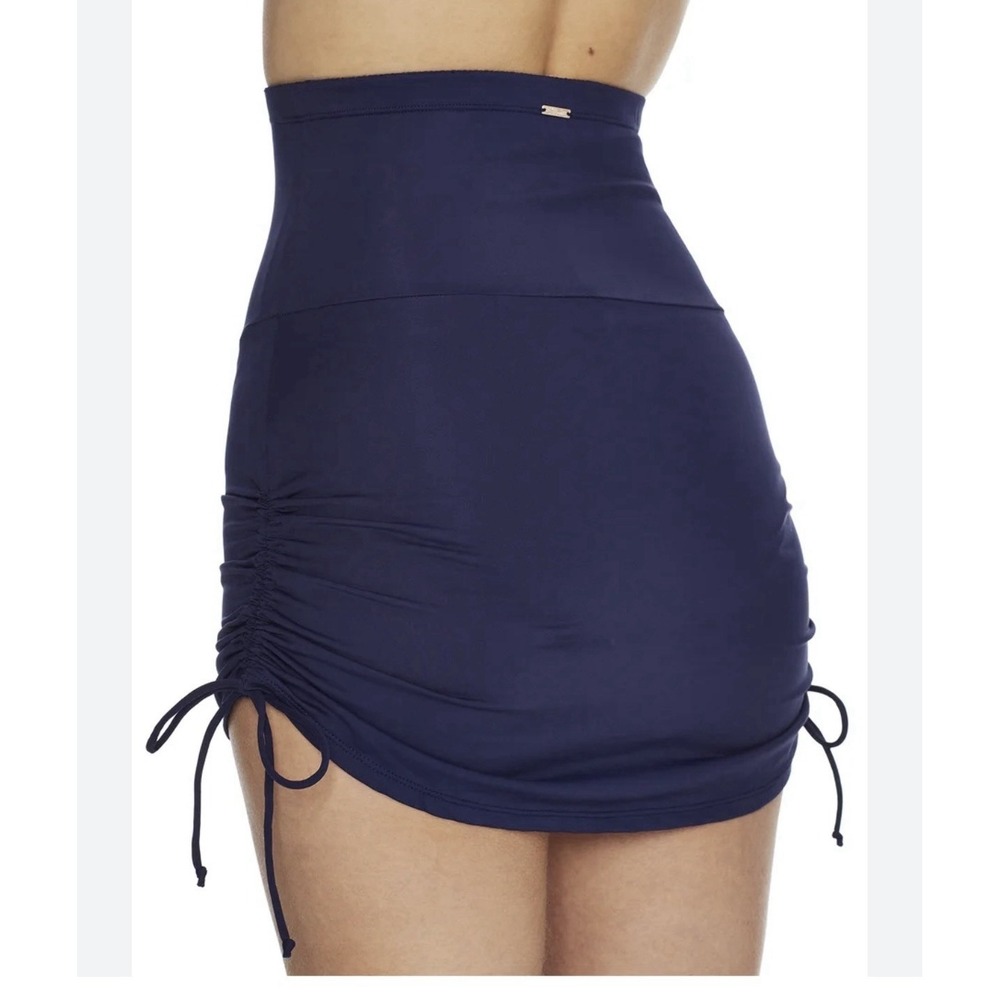 Anne Cole - Navy Blue Tummy Control Skirted Bottom Super High Waisted Size XL